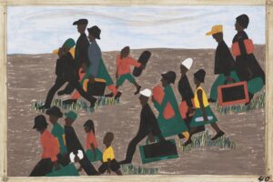 "Jacob Lawrence, Migration series" by Emily Miller, Flickr is licensed under CC BY-NC-ND 4.0