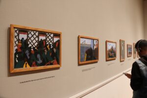 "Jacob Lawrence, Migration series at the MoMA" by Oswaldo Cabrera, Flickr is licensed under CC BY-NC-ND 4.0
